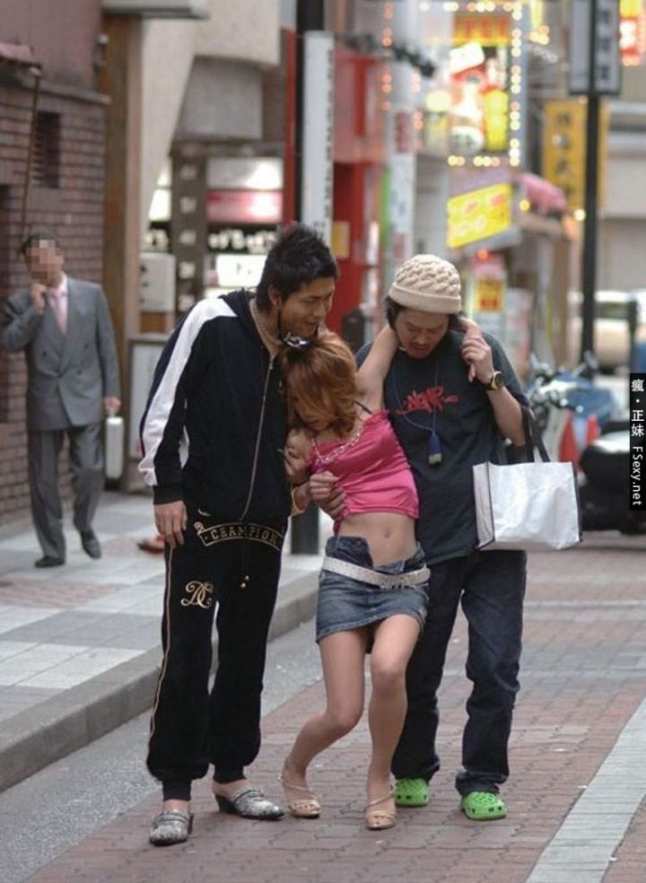 Japan drunk girl